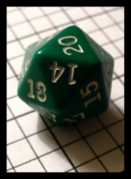 Dice : Dice - 20D - Green Opaque Unknown Manufacturer